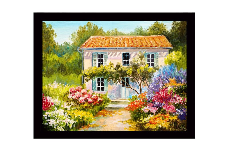 Dekorativ Inramad MDF-målning 41x56 cm - Flerfärgad - Inredning - Tavlor & konst