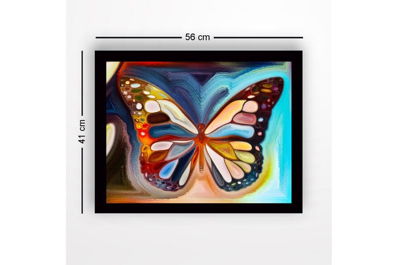 Dekorativ Inramad MDF-målning 41x56 cm - Flerfärgad - Inredning - Tavlor & konst
