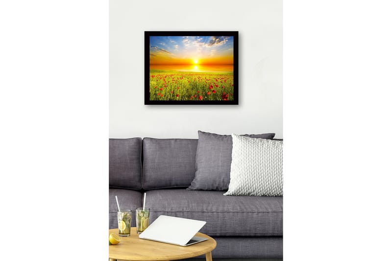 Dekorativ Inramad MDF-målning 41x56 cm - Flerfärgad - Inredning - Tavlor & konst
