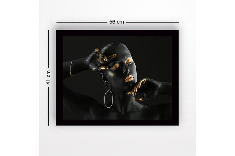 Dekorativ Inramad MDF-målning 41x56 cm - Flerfärgad - Inredning - Tavlor & konst