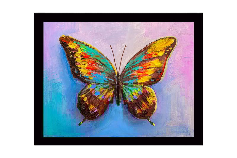 Dekorativ Inramad MDF-målning 41x56 cm, Flerfärgad