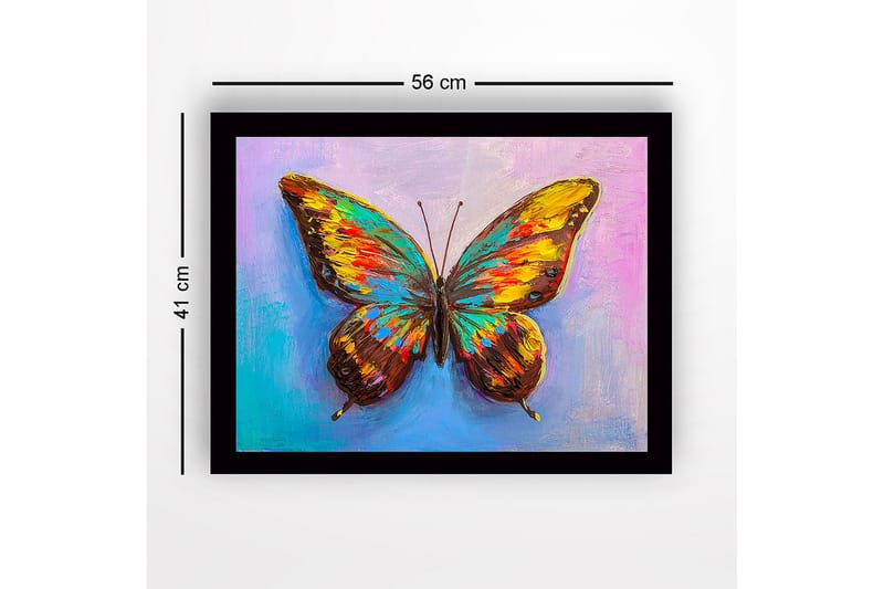 Dekorativ Inramad MDF-målning 41x56 cm - Flerfärgad - Inredning - Tavlor & konst
