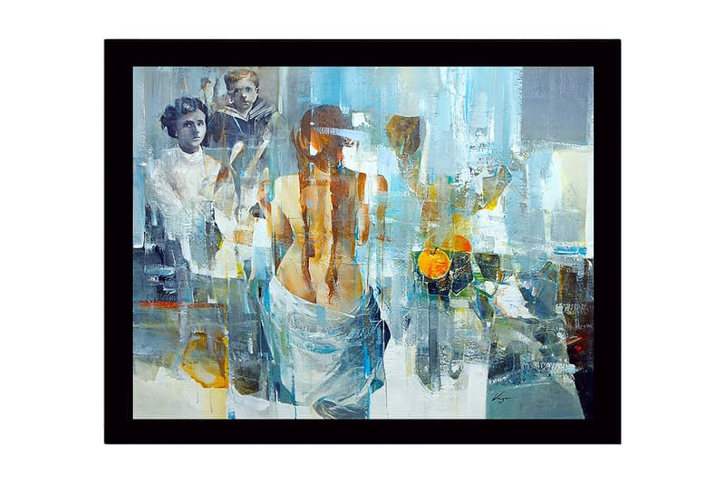 Dekorativ Inramad MDF-målning 41x56 cm - Flerfärgad - Inredning - Tavlor & konst