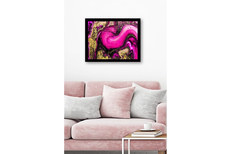 Dekorativ Inramad MDF-målning 41x56 cm - Flerfärgad - Inredning - Tavlor & konst