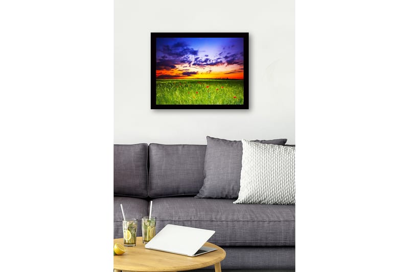 Dekorativ Inramad MDF-målning 41x56 cm - Flerfärgad - Inredning - Tavlor & konst