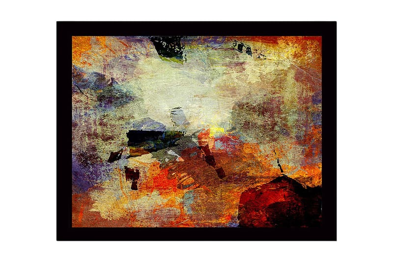 Dekorativ Inramad MDF-målning 41x56 cm - Flerfärgad - Inredning - Tavlor & konst