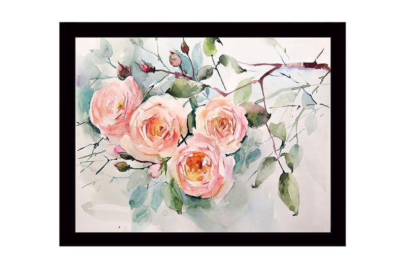 Dekorativ Inramad MDF-målning 41x56 cm - Flerfärgad - Inredning - Tavlor & konst