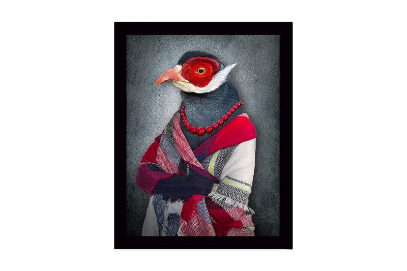 Dekorativ Inramad MDF-målning 41x56 cm - Flerfärgad - Inredning - Tavlor & konst