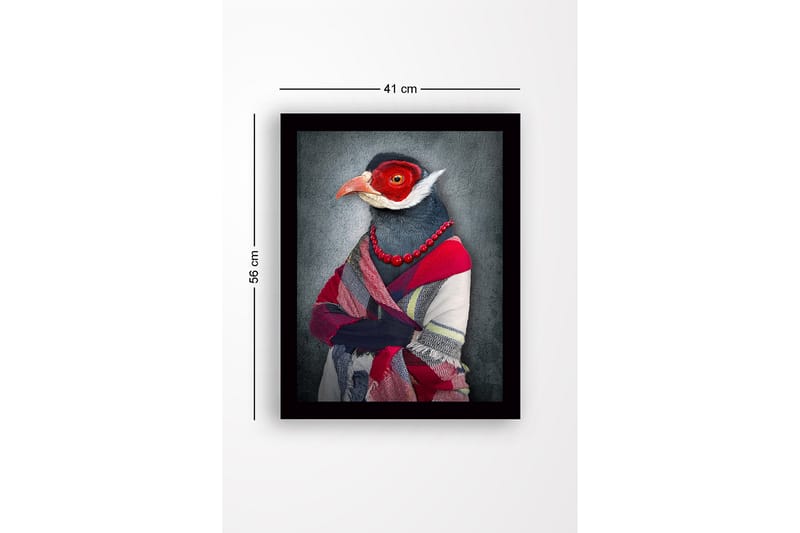 Dekorativ Inramad MDF-målning 41x56 cm - Flerfärgad - Inredning - Tavlor & konst
