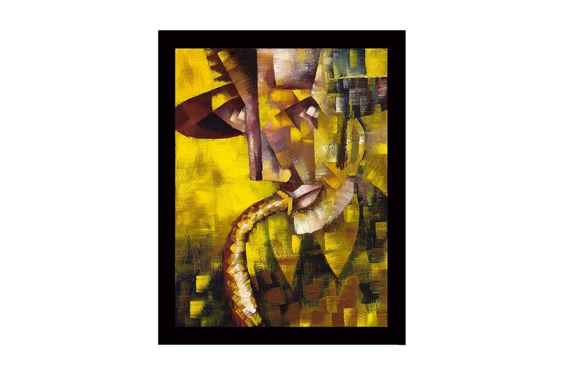 Dekorativ Inramad MDF-målning 41x56 cm - Flerfärgad - Inredning - Tavlor & konst