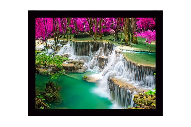 Dekorativ Inramad MDF-målning 41x56 cm, Flerfärgad