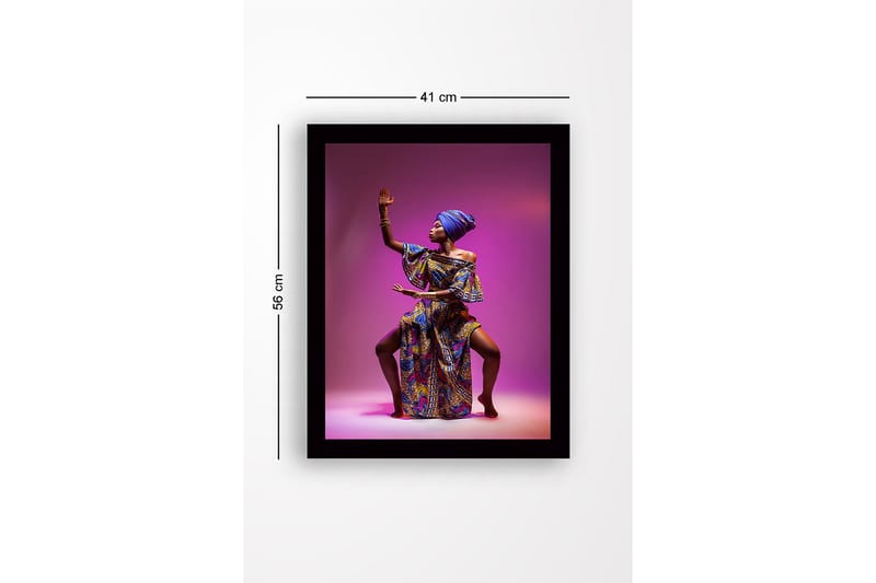 Dekorativ Inramad MDF-målning 41x56 cm - Flerfärgad - Inredning - Tavlor & konst