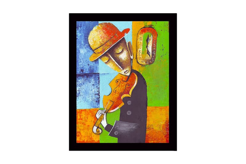 Dekorativ Inramad MDF-målning 41x56 cm - Flerfärgad - Inredning - Tavlor & konst