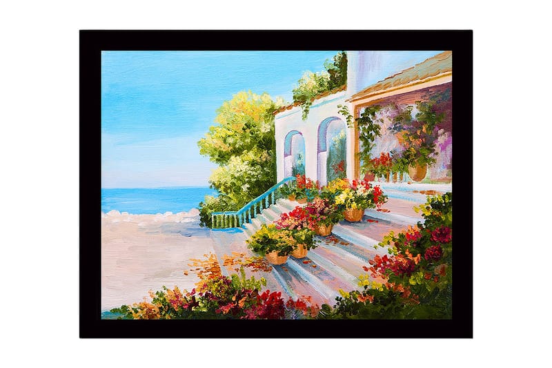 Dekorativ Inramad MDF-målning 41x56 cm, Flerfärgad