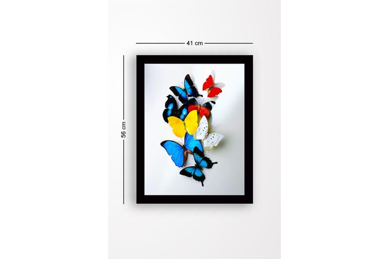 Dekorativ Inramad MDF-målning 41x56 cm - Flerfärgad - Inredning - Tavlor & konst