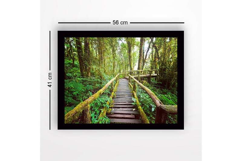 Dekorativ Inramad MDF-målning 41x56 cm - Flerfärgad - Inredning - Tavlor & konst