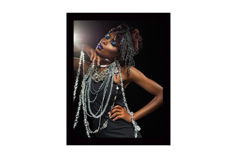 Dekorativ Inramad MDF-målning 41x56 cm, Flerfärgad