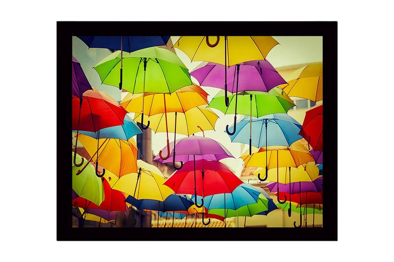 Dekorativ Inramad MDF-målning 41x56 cm, Flerfärgad