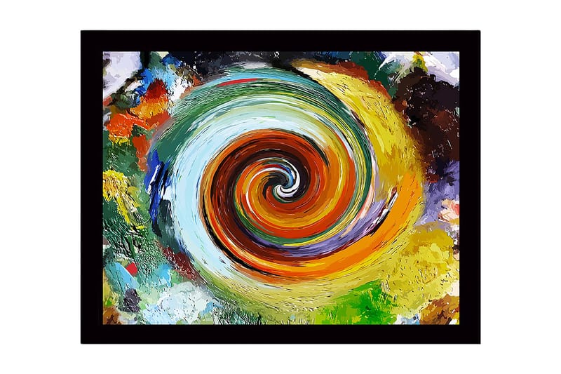 Dekorativ Inramad MDF-målning 41x56 cm - Flerfärgad - Inredning - Tavlor & konst