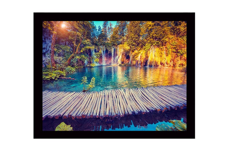 Dekorativ Inramad MDF-målning 41x56 cm, Flerfärgad