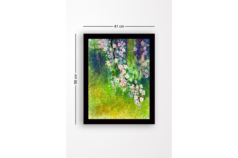 Dekorativ Inramad MDF-målning 41x56 cm - Flerfärgad - Inredning - Tavlor & konst
