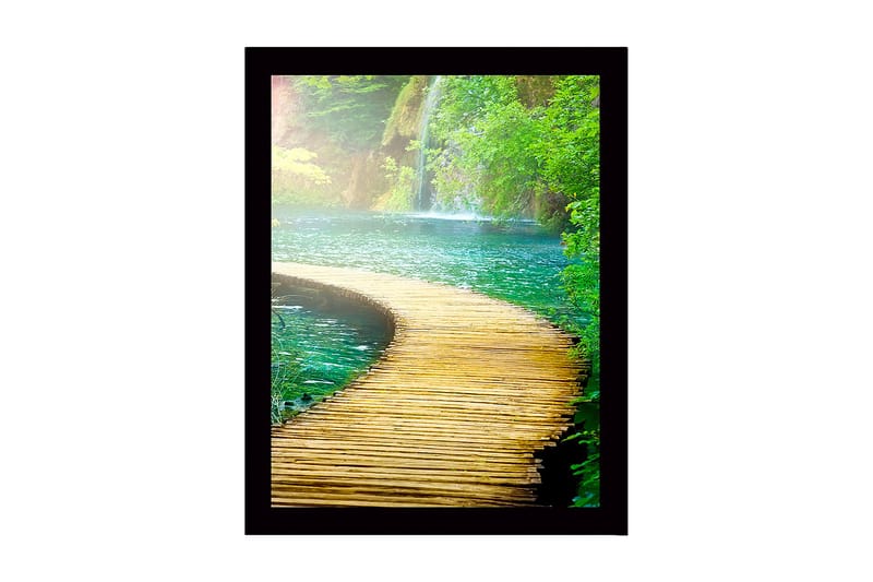 Dekorativ Inramad MDF-målning 41x56 cm - Flerfärgad - Inredning - Tavlor & konst