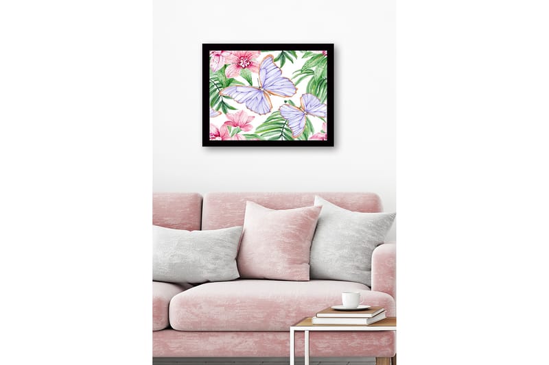 Dekorativ Inramad MDF-målning 41x56 cm - Flerfärgad - Inredning - Tavlor & konst