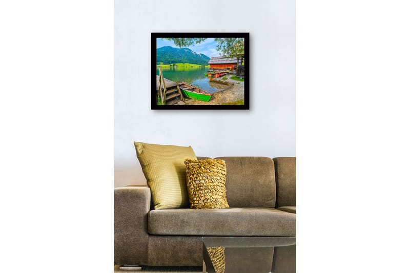 Dekorativ Inramad MDF-målning 41x56 cm - Flerfärgad - Inredning - Tavlor & konst