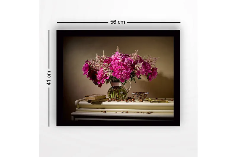 Dekorativ Inramad MDF-målning 41x56 cm - Flerfärgad - Inredning - Tavlor & konst