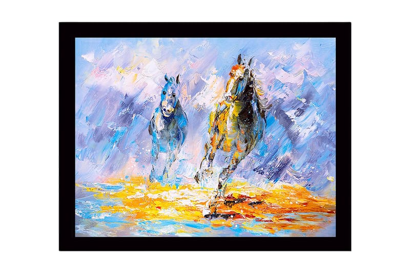 Dekorativ Inramad MDF-målning 41x56 cm - Flerfärgad - Inredning - Tavlor & konst