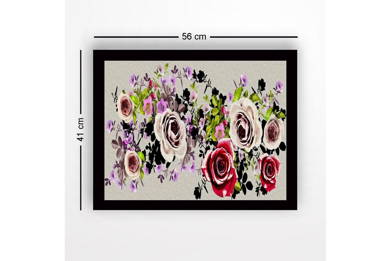 Dekorativ Inramad MDF-målning 41x56 cm - Flerfärgad - Inredning - Tavlor & konst
