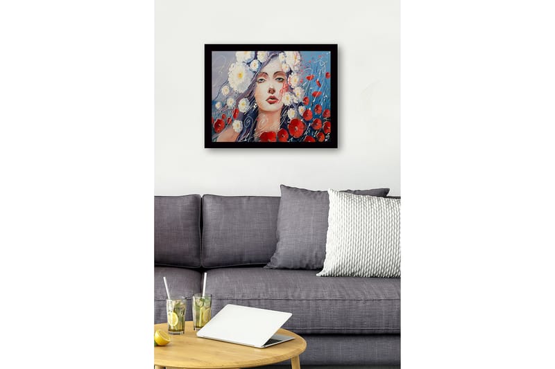 Dekorativ Inramad MDF-målning 41x56 cm - Flerfärgad - Inredning - Tavlor & konst