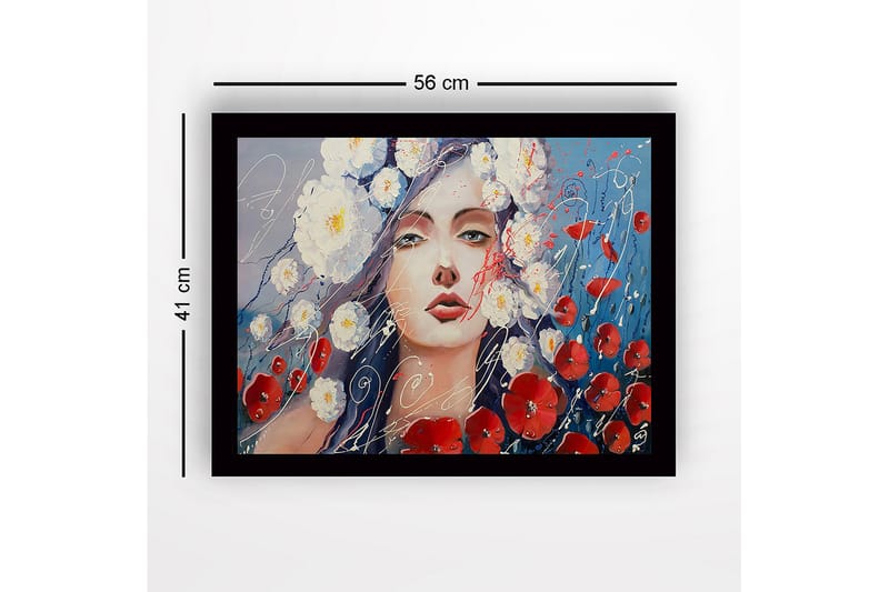 Dekorativ Inramad MDF-målning 41x56 cm - Flerfärgad - Inredning - Tavlor & konst