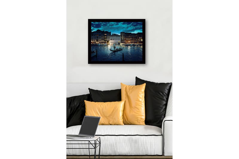 Dekorativ Inramad MDF-målning 41x56 cm - Flerfärgad - Inredning - Tavlor & konst
