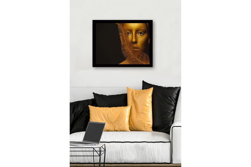 Dekorativ Inramad MDF-målning 41x56 cm - Flerfärgad - Inredning - Tavlor & konst