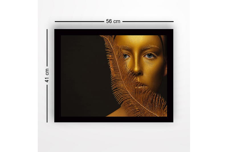 Dekorativ Inramad MDF-målning 41x56 cm - Flerfärgad - Inredning - Tavlor & konst