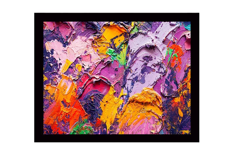 Dekorativ Inramad MDF-målning 41x56 cm - Flerfärgad - Inredning - Tavlor & konst
