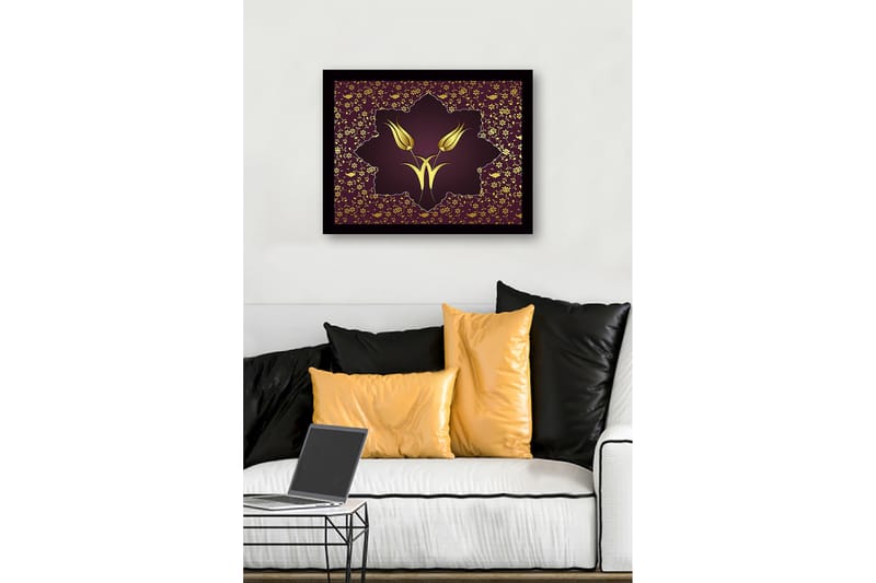 Dekorativ Inramad MDF-målning 41x56 cm - Flerfärgad - Inredning - Tavlor & konst