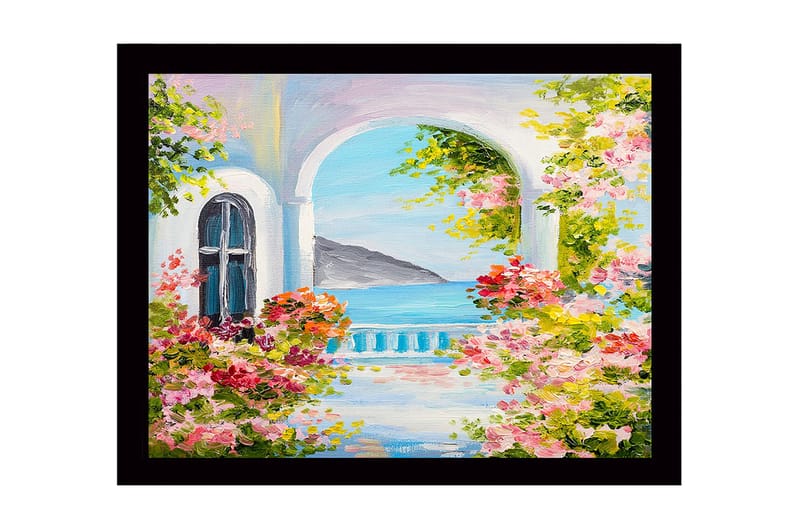 Dekorativ Inramad MDF-målning 41x56 cm - Flerfärgad - Inredning - Tavlor & konst