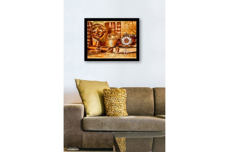 Dekorativ Inramad MDF-målning 41x56 cm - Flerfärgad - Inredning - Tavlor & konst