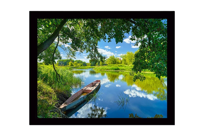 Dekorativ Inramad MDF-målning 41x56 cm - Flerfärgad - Inredning - Tavlor & konst