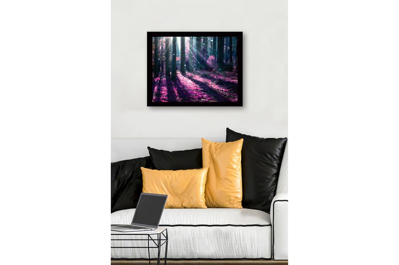 Dekorativ Inramad MDF-målning 41x56 cm - Flerfärgad - Inredning - Tavlor & konst