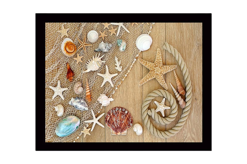 Dekorativ Inramad MDF-målning 41x56 cm - Flerfärgad - Inredning - Tavlor & konst