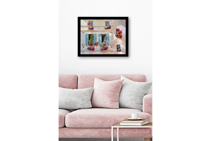 Dekorativ Inramad MDF-målning 41x56 cm - Flerfärgad - Inredning - Tavlor & konst