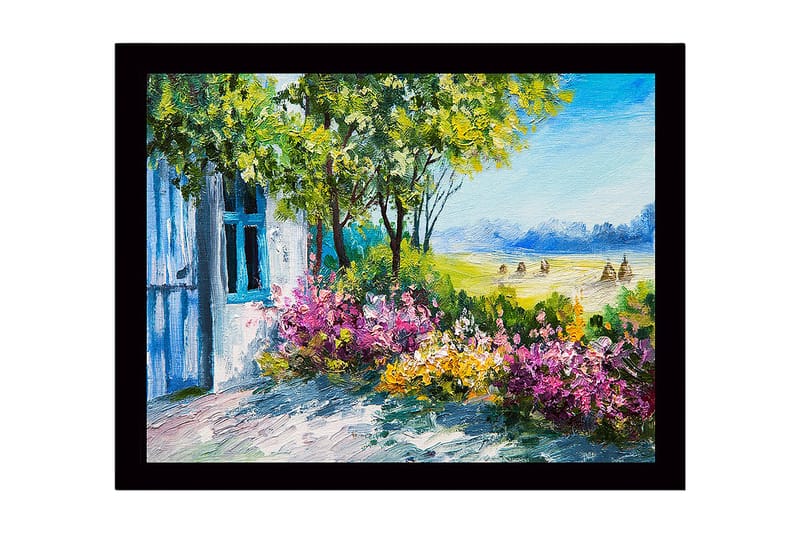 Dekorativ Inramad MDF-målning 41x56 cm - Flerfärgad - Inredning - Tavlor & konst
