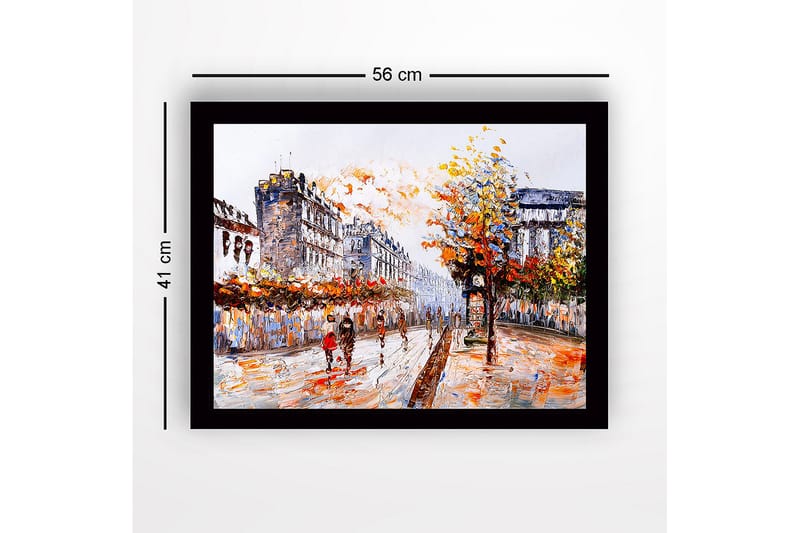 Dekorativ Inramad MDF-målning 41x56 cm - Flerfärgad - Inredning - Tavlor & konst