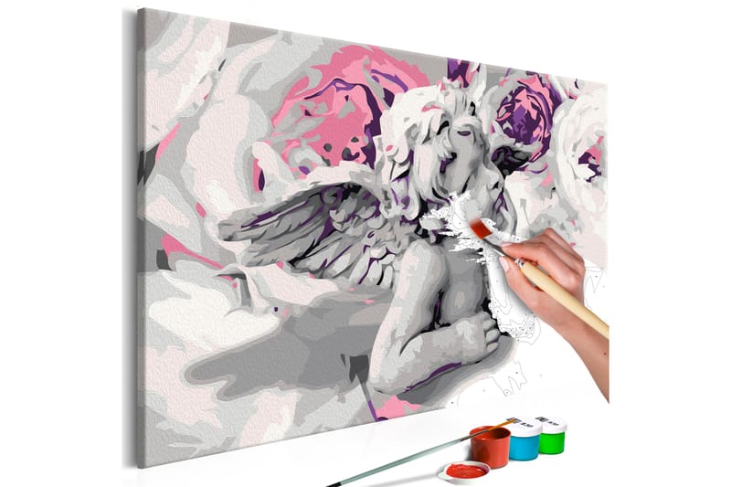 Gör-det-själv Målningar Angel Flowers 60x40 cm - Artgeist sp. z o. o. - Gör det själv tavla