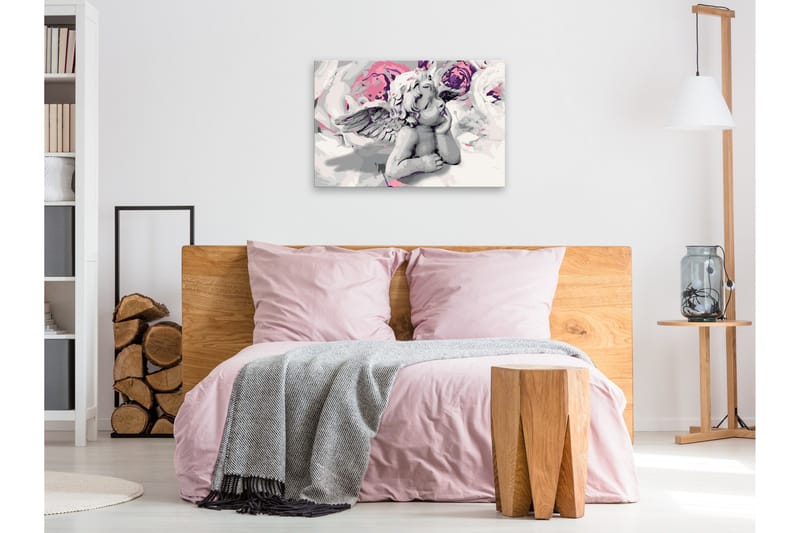 Gör-det-själv Målningar Angel Flowers 60x40 cm - Artgeist sp. z o. o. - Inredning - Tavlor & konst - Måla själv