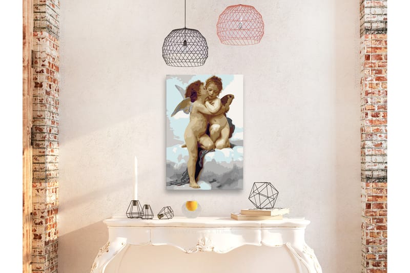 Gör-det-själv Målningar Angels Love 40x60 cm - Artgeist sp. z o. o. - Inredning - Tavlor & konst - Måla själv