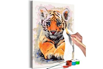 Gör-det-själv Målningar Baby Tiger 40x60 cm - Artgeist sp. z o. o. - Inredning - Tavlor & konst - Måla själv